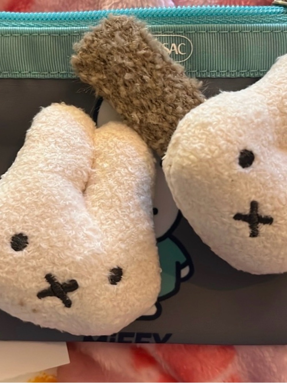 NWOT MIFFY plush barrettes